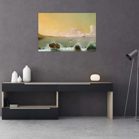 Tablou - Martin Johnson Heade, Rio de Janeiro Bay, reproducere (90x60 cm)