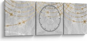 Tablou - Design beton (cu ceas) (90x30 cm)