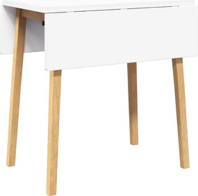 vidaXL Masa de sufragerie din lemn masiv din cauciuc natural