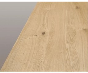 MASA INDUSTRY - BLAT FIX LEMN CU PICIOR METALIC - 180 cm / 90 cm / 77 cm - NEGRU