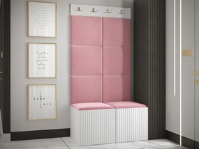 Mobilier hol Tewarota Slim IV (Alb + Roz) . 1104846