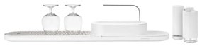 Organizator chiuveta Brabantia SinkStyle 1008497, 4 piese, Finisaj mineral, Rezistent la coroziune, Alb