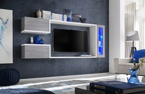 Mobilier living Gwyn 29 BTW GX (beton + alb) (cu iluminat). 1024447