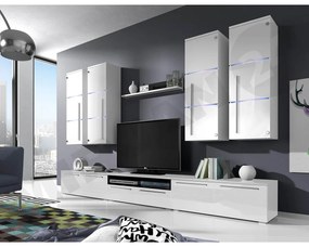Mobilier living Bridget (Alb + Alb lucios). 1058184