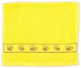 Prosop de maini KIDS pentru copii 30x50 cm galben