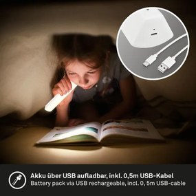 Lampă LED reîncărcabilă dimabil de masă de exterior Briloner 7474-016 LED/7W/5V 3000K alb