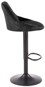 Scaun de bar H101 velvet negru