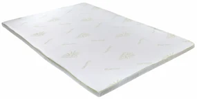 Topper saltea Aloe Vera Therapy Memory Arctic Gel 7 zone de confort, Green Future, 160x200 cm