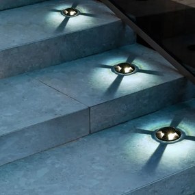 Brilagi - Lampă LED de exterior încastrabilă GROUNDRAY LED/1W/230V, neagră, IP67