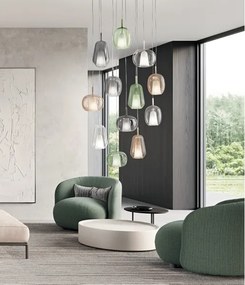 Ondaluce - Pendul pe cablu THELMA 3xE27/15W/230V transparent