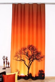 Perdea portocalie Africa 160 x 250 cm