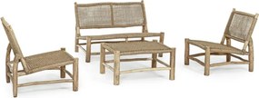 Masuta pentru gradina, lemn de teak, natur, 80x60x40 cm, Lampok Bizzotto