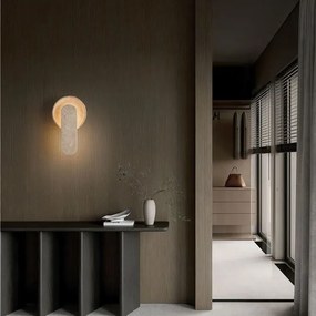 Aplica LED lumina ambientala MAVIS travertin galben