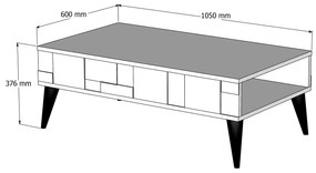 Masă de cafea Madre (Alb + Nuc). 1088752