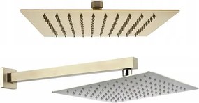 Palarie de dus patrata 300x300 mm Rea Square ultra slim auriu