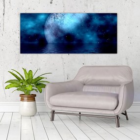 Tablou Luna deasupra mării (120x50 cm)