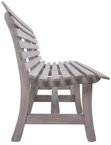 Bancă de grădină gri din lemn masiv Mandalay – Garden Pleasure