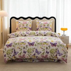 Lenjerie de pat din microfibra SPRING WINGS, crem Dimensiune lenjerie de pat: 70 x 80 cm | 140 x 200 cm