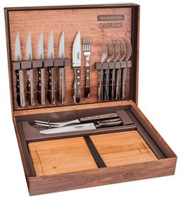 Set cutite jumbo si furculite pentru friptura Tramontina 29899324