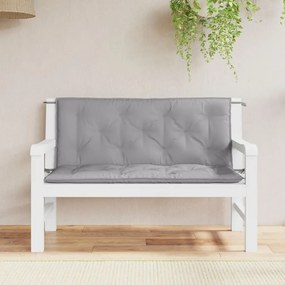 vidaXL Perne bancă de grădină 2 buc., gri, 120x50x7cm, țesătură oxford