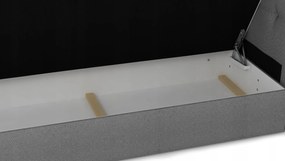 Pat matrimonial160 cm Boxspring Harlan Comfort (verde închis) (cu somieră, saltea și sp. depozitare). 1055997