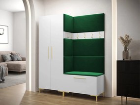 Set mobilier hol I Futura (Alb + Verde închis). 1070346