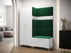 Zondo Set mobilier hol I Futura (Alb + Verde închis). 1070346