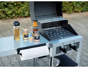 Suport magnetic pentru role de bucătărie Wenko Black Outdoor Kitchen Ima, negru