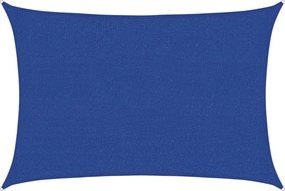 vidaXL Pânză parasolar, albastru, 2,5x4 m, HDPE, 160 g/m²