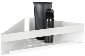 Raft pentru baie alb mat autoadeziv, pentru colț cu Turbo-Loc din oțel inoxidabil Genova – Wenko