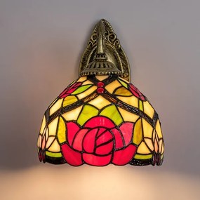 Brilagi - Lampă de perete Tiffany din vitralii GARLAN 1xE27/40W/230V