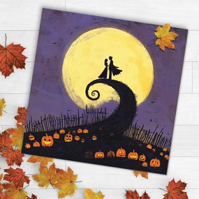 DUBLEZ | Tablou colorat - Iubire de Halloween