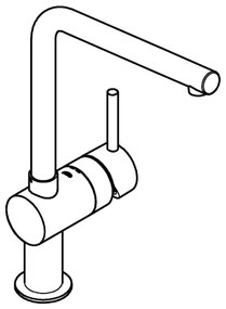 GROHE 31375000 - Baterie pentru chiuvetă A, 360 mm, crom lucios