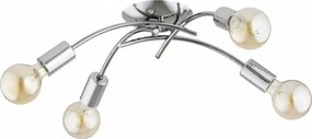 Plafonieră aplicată TORIZO 4xE27/15W/230V crom lucios