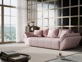 Canapea extensibilă dumonde cu ladă de depozitare si sezut confortabil din spuma high-density, Berlin Enjoy Flamingo 250x100 cm