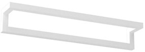 Suport de perete pentru prosoape 7x40 cm alb