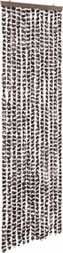 vidaXL Perdea pentru insecte, maro și alb, 56 x 185 cm, chenille