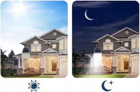 Proiector solar LED reglabil 100W 3,2V 5000K 10500 mAh IP65 negru + telecomandă