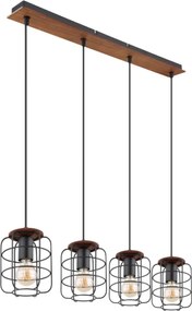 Globo 54037-4H - Lustră WILLA pe cablu, 4xE27/40W/230V