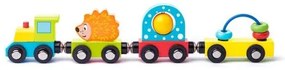 Trenuleț Woody, cu arici și jucării