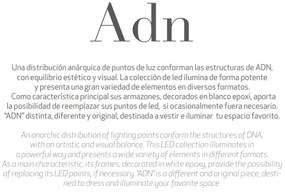 Lustra LED design modern ADN alb Line