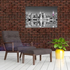 Tablou - New York și zgârie-norii mov (90x60 cm)