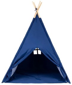 Cort Teepee, casă pentru copii albastră