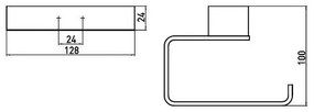 Set accesorii baie, 3 piese, Emco Loft, negru, 059813300