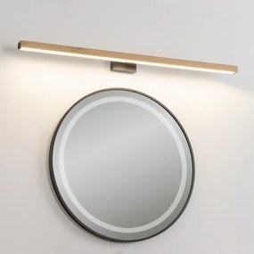 Aplică LED pentru oglindă Brilagi WOODY MIRROR LED/15W/230V IP44 stejar/negru