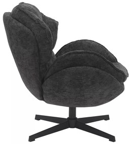 Fotoliu Betty negru/negru Tap.242