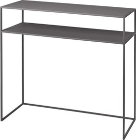 Masă consolă gri închis din metal 35x85 cm Fera – Blomus