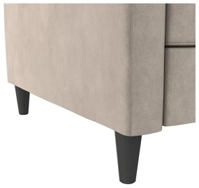 Canapea gri deschis cu tapițerie din catifea 207 cm Celine – Støraa