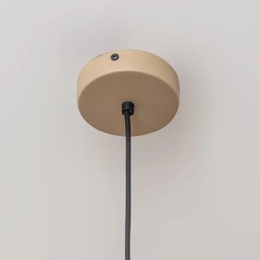 Lustră suspendată pe cablu ETNA II, 1xE27/15W/230V, diametru 25 cm, bej