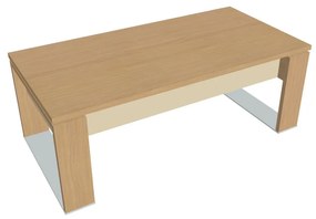 Masă Verno+ S 200 x 100 cm, stejar deschis / vanilie
